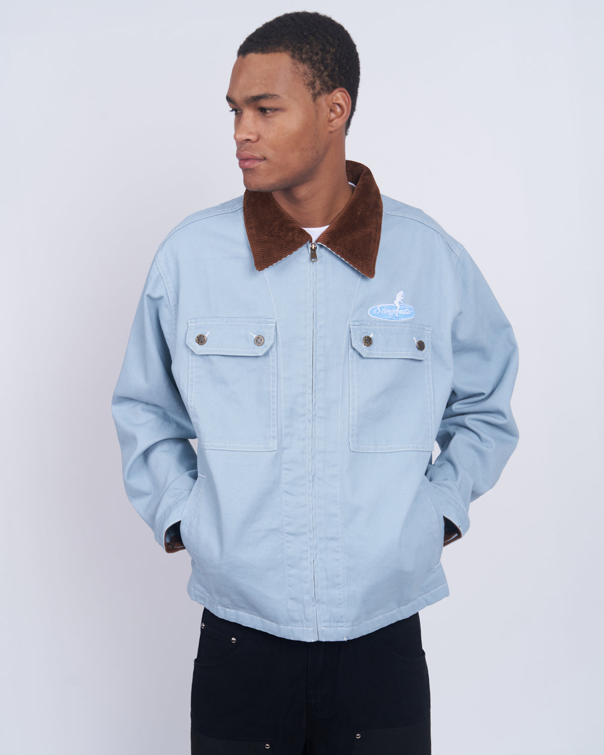 Cow Head Work Jacket Blue – stingwater