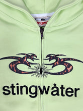 Load image into Gallery viewer, Stingwater Leopard Moses Zip Up Hoodie Groeing Green
