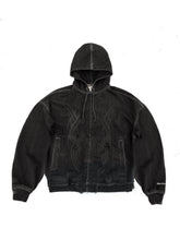 Load image into Gallery viewer, Tribal Zip Up Hoodie Black
