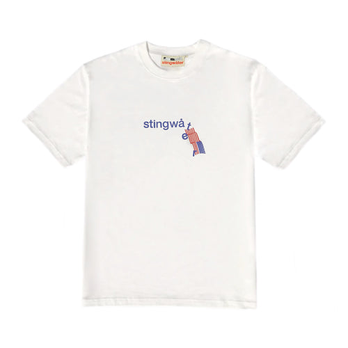 Stingwater America in distress t shirt white