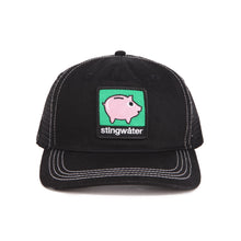 Load image into Gallery viewer, Piggy Bank Trucker Hat Black
