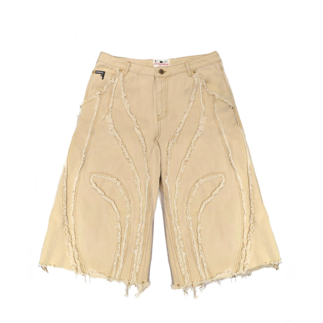 Stingwater Saloon Jean Shorts Khaki