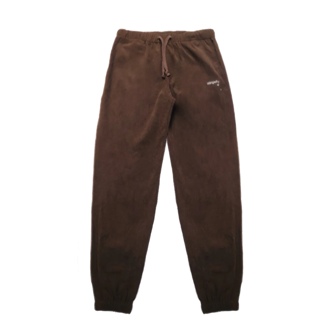 Corduroy Melt logo Sweatpants Brown