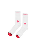 Classic Aga Mushroom Sock White/Red