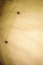 Load image into Gallery viewer, Vegan Suede Double Knee Canvas Pants Wheat Brown
