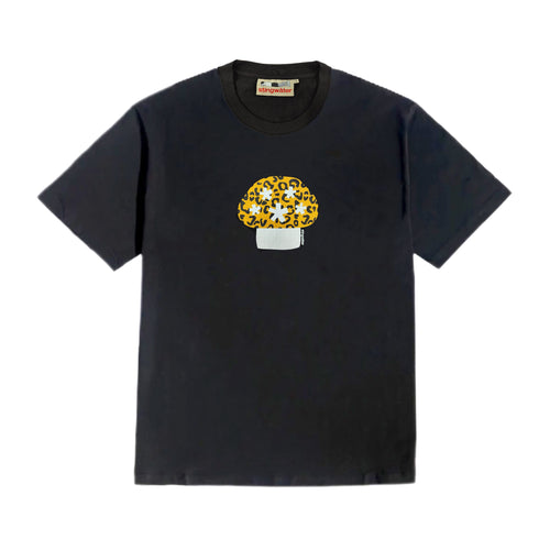 Leopard Aga Mushroom T Shirt Black