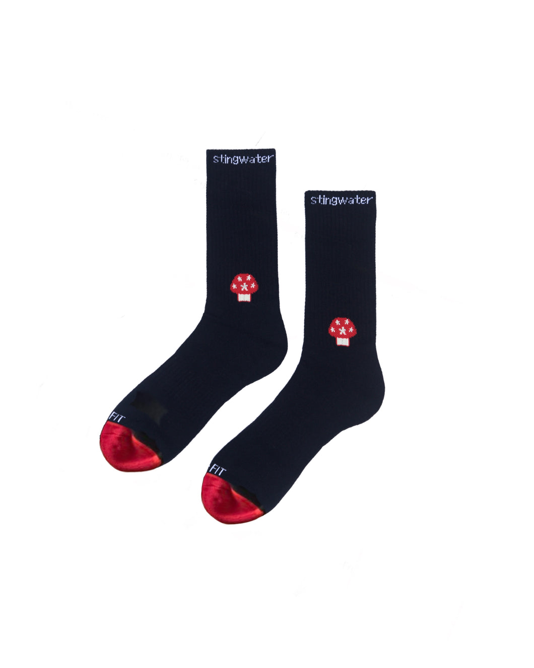 Classic Aga Mushroom Sock Black/Red