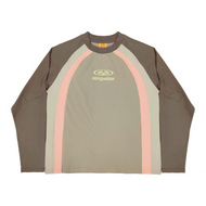 Moses Paneled Longsleeve T-Shirt Gray/Pink