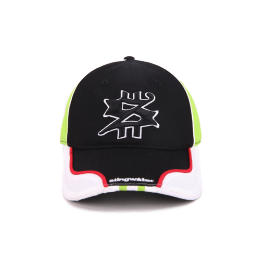 Racing S Logo Hat Black/Green/Red