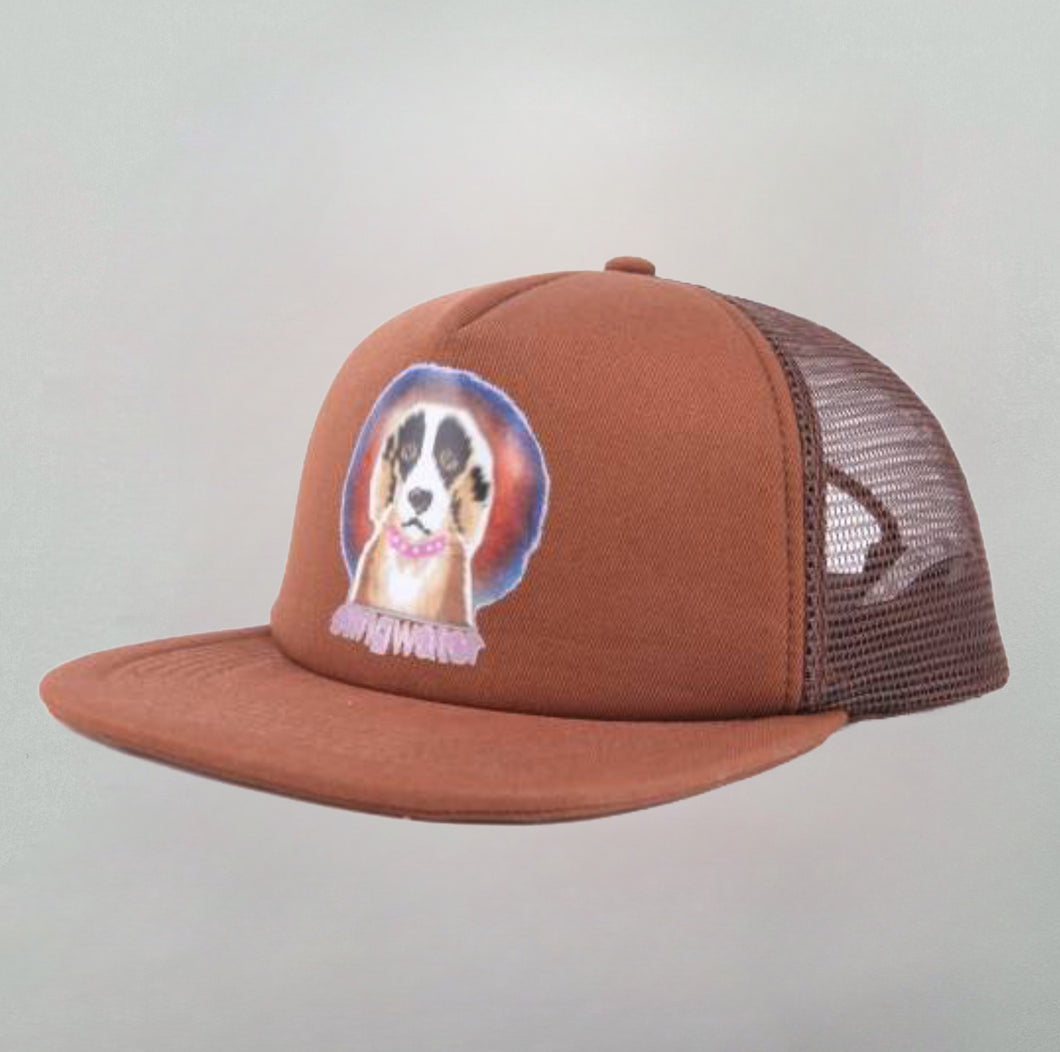 Emotional Support Dog Trucker Hat Brown