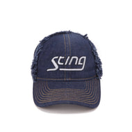 Sting Distressed Denim Trucker Hat Blue