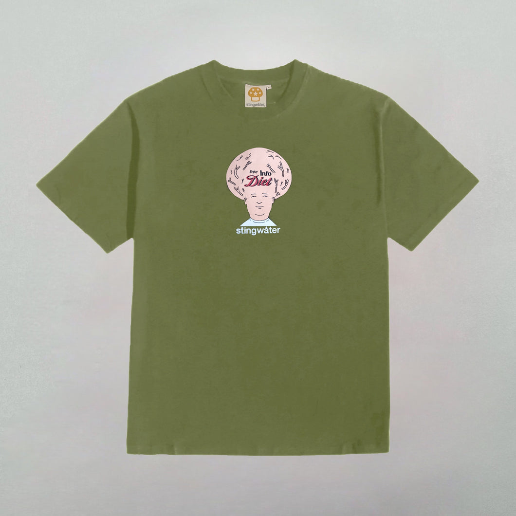 Info Diet T-Shirt No War Green