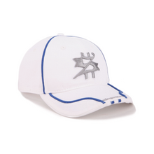 Load image into Gallery viewer, Racing S Logo Hat White/Blue
