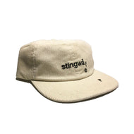 Wilted Logo Corduroy Hat Oatmilk White