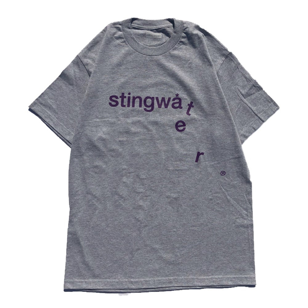 Drip Logo T Shirt Sport Grey – stingwater