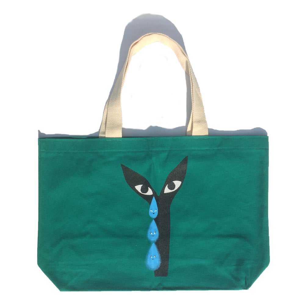 Groeing Pain, Vapor Tears (Aya) Tote Bagu K. Green