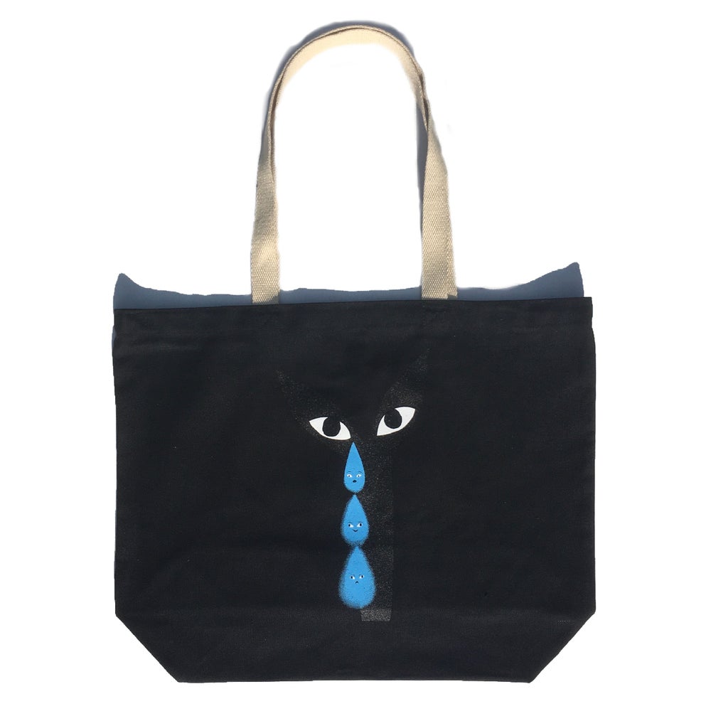 Groeing Pain, Vapor Tears (Aya) Tote Bagu Black