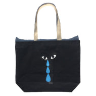 Aya Groeing Pain / Vapor Tears Canvas Tote Bag Black