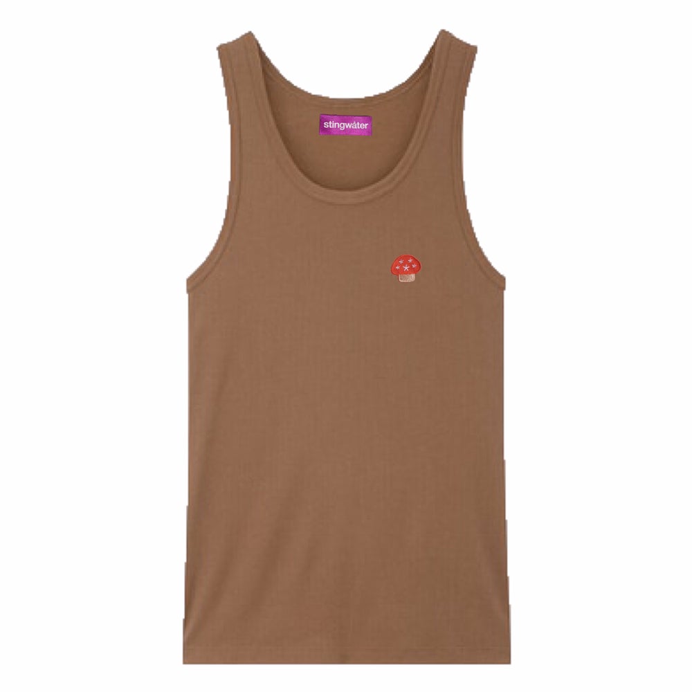 Speshal Mushroom Tank Top Broewn