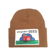 Stingwater Seed Beanie Coffee w Almondmilk Brown