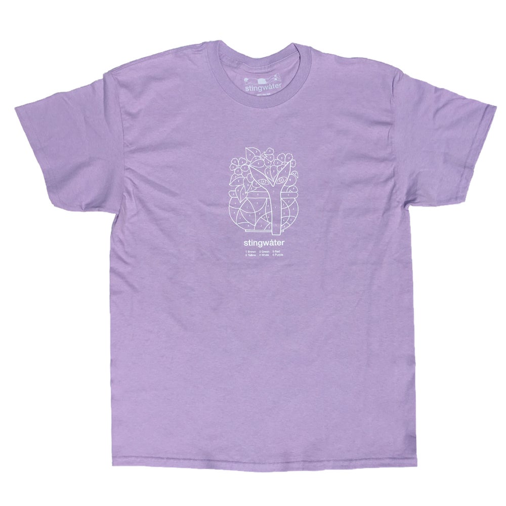 Color By Number T-Shirt Lavender