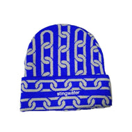 Chain Beanie King Blue