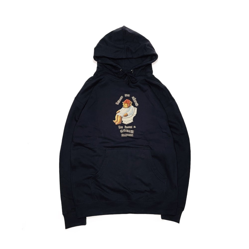 Crisis Bear Hoodie Navy