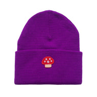 Aga Patch Beanie Purple