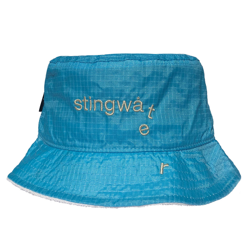 Nylon Melting Logo Crusher Hat Icy Blue