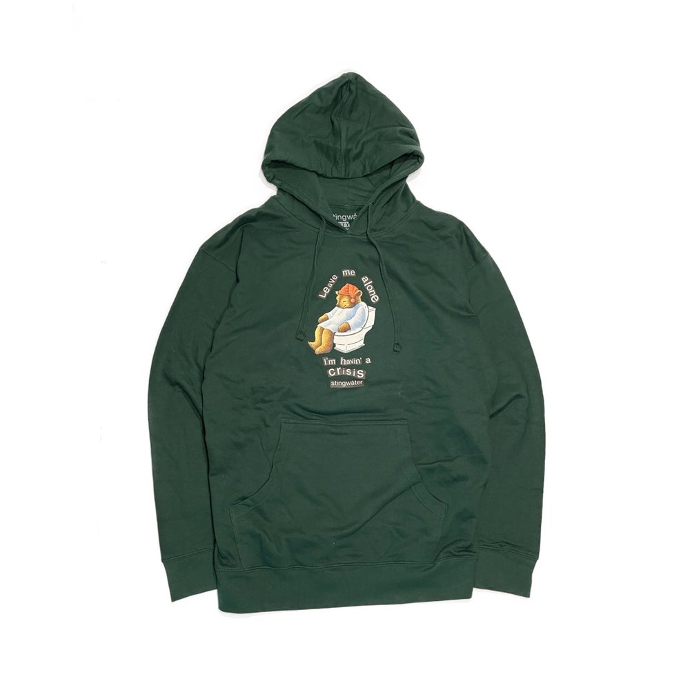 Crisis Bear Hoodie Forest Green