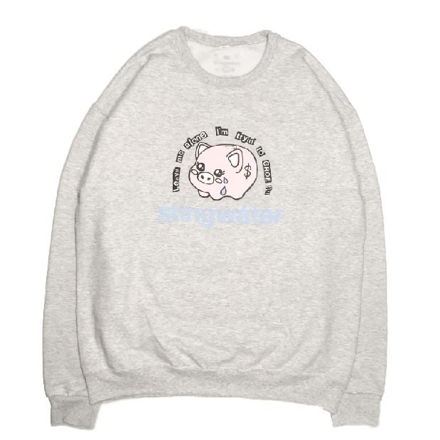 Leave Me Alone I'm Tryin' to Groe Crewneck Sweatshirt Ash Grey