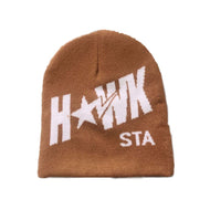 HAWK STA reversible beanie curry / inner pink