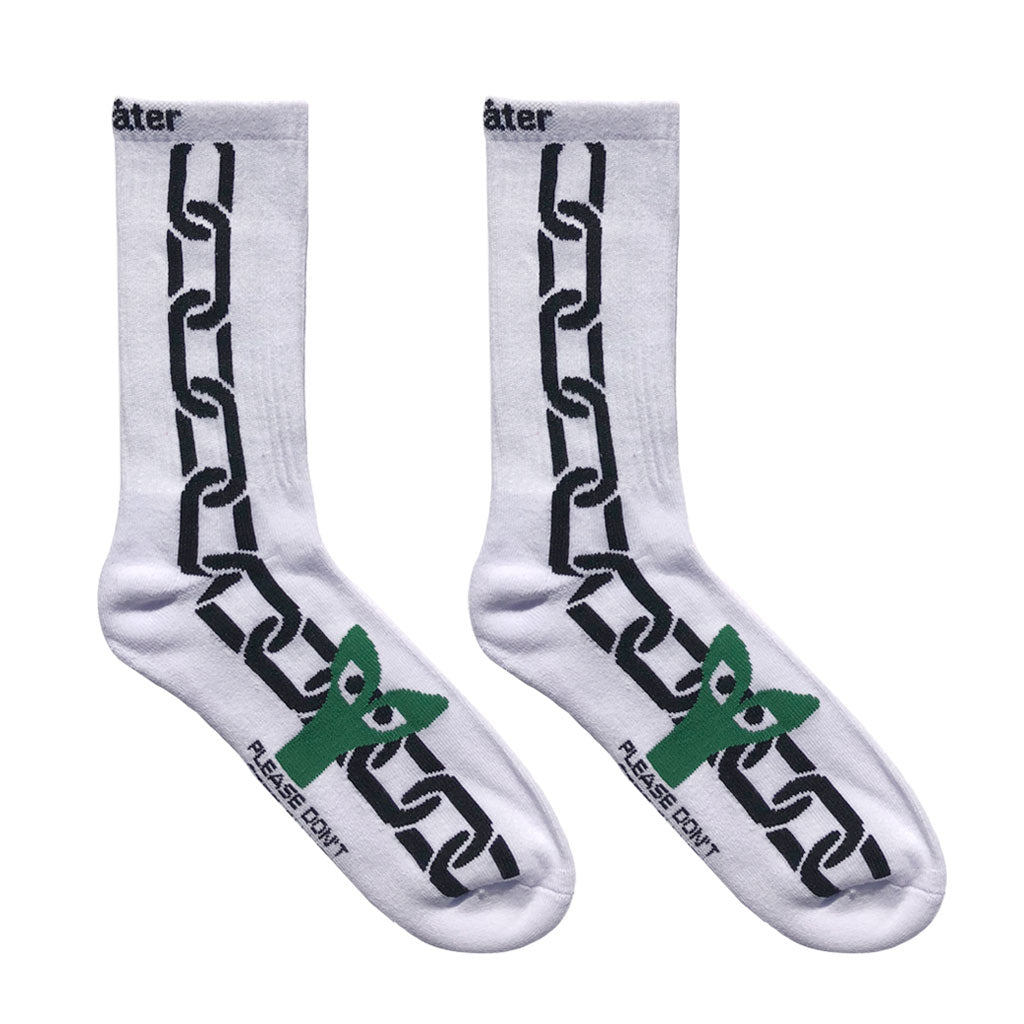 Aapi in Chains Socks White