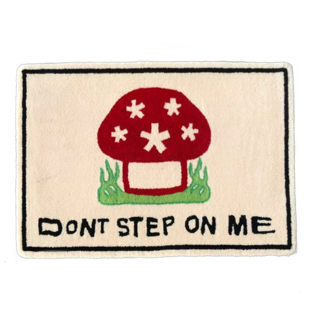 Don't Step on Me! Meditation Rug Bone White