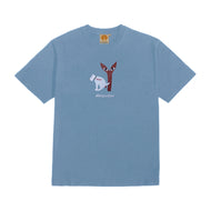 No Pooping T-Shirt Palm Blue