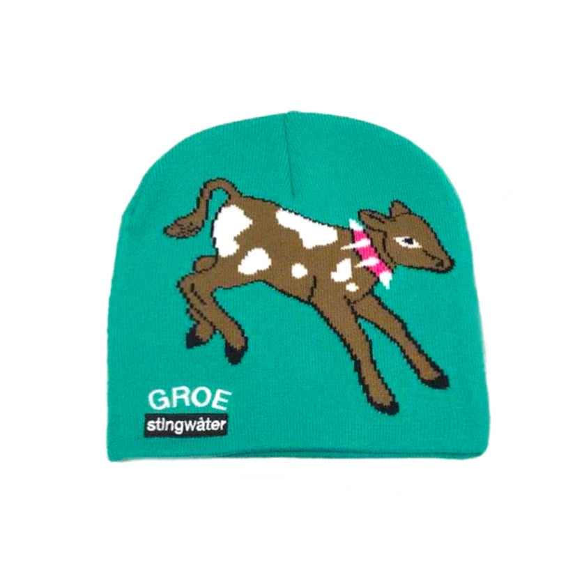 Baby Cow Beanie Teal