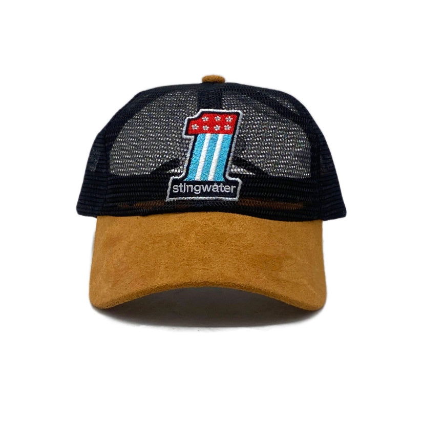 Number 1 Trucker Hat Black/Brown