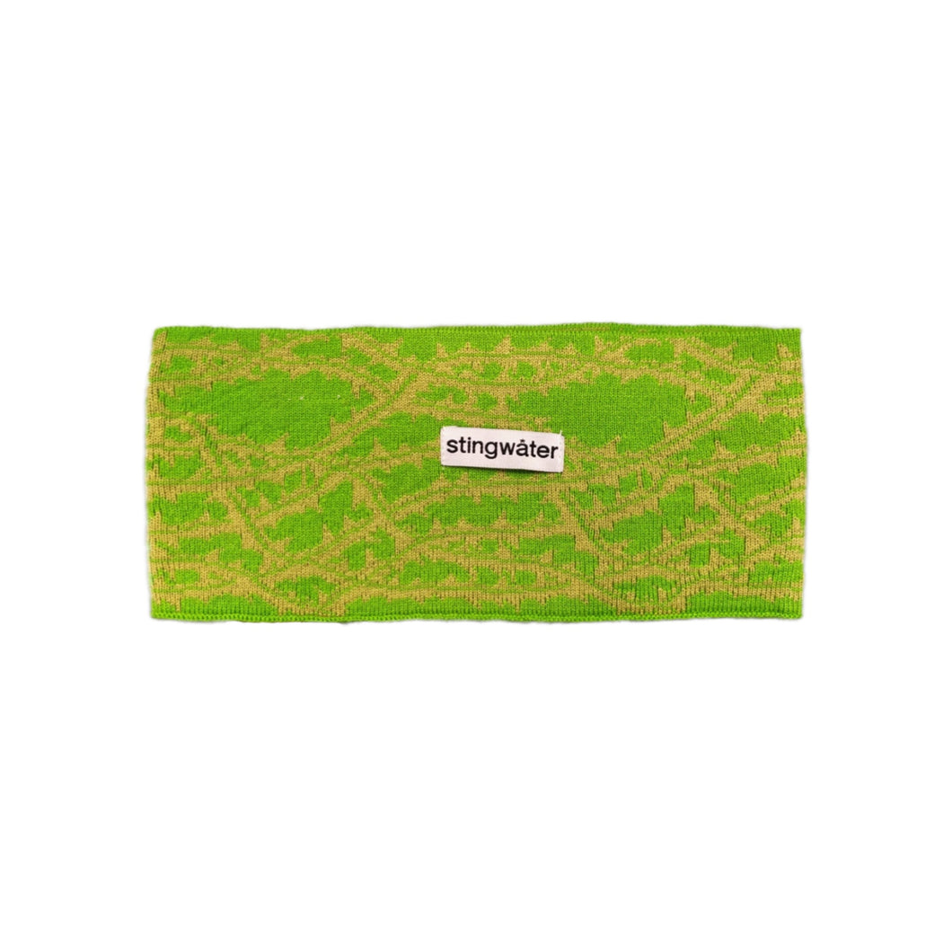 Thorn knit head band alkaline green