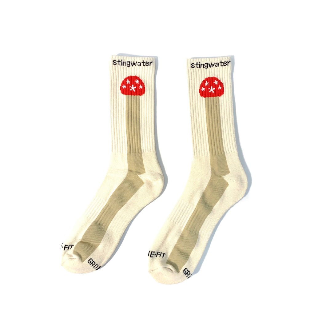 Groeing Mushroom Socks Bone White