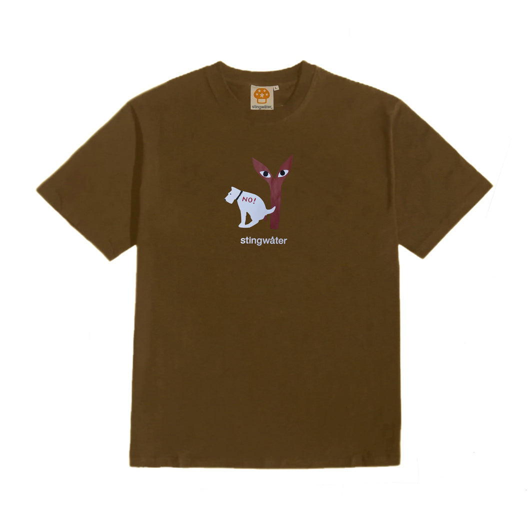 No Pooping T-Shirt Brown