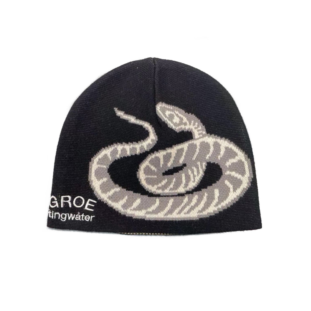 Snake Fossil Beanie Black