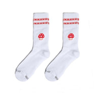 Athletic Aga Chain Socks White