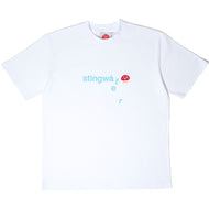 Stingwater Melting Logo with Aga Patch T-Shirt White